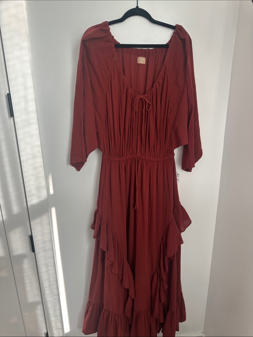 NWT Free People Shore Chic Maxi Dress-Burnt Henna - Picture 5 of 9